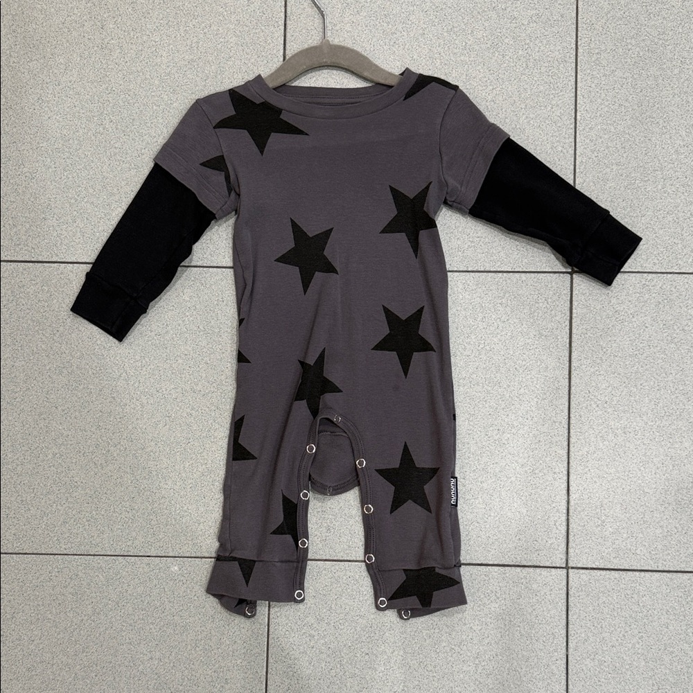 Nununu Gray and Black Kids One Piece